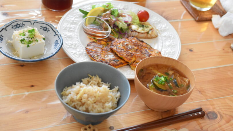 ポン酢レッスンの試食の写真です。