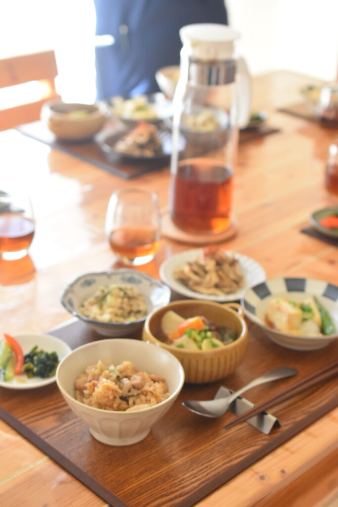 出汁レッスンのランチです