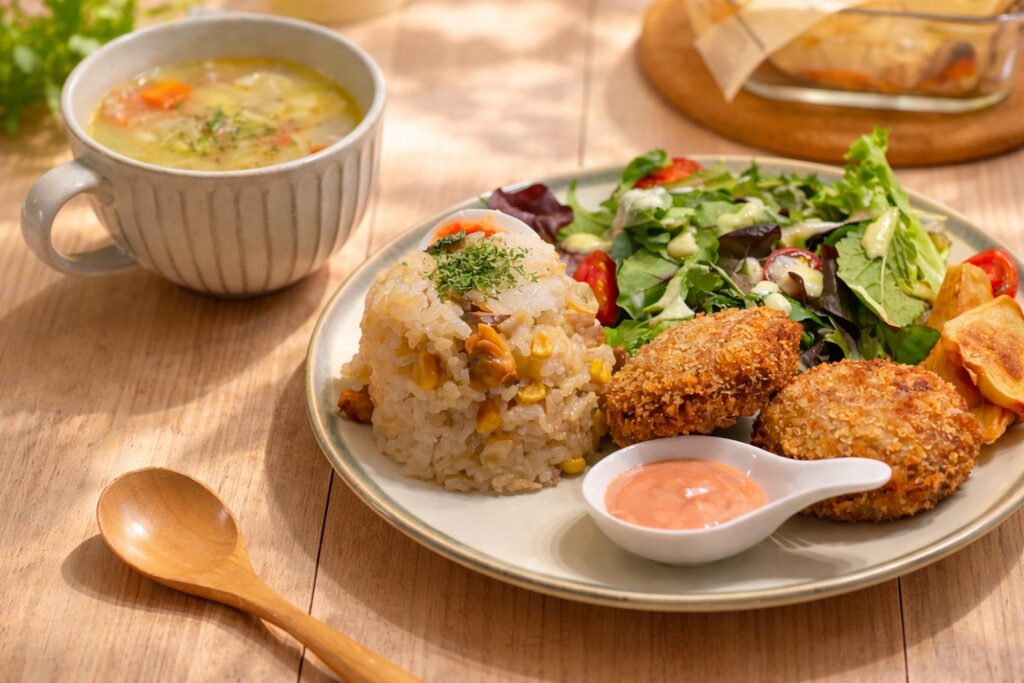 玉ねぎ麹レッスンのメニュー写真です